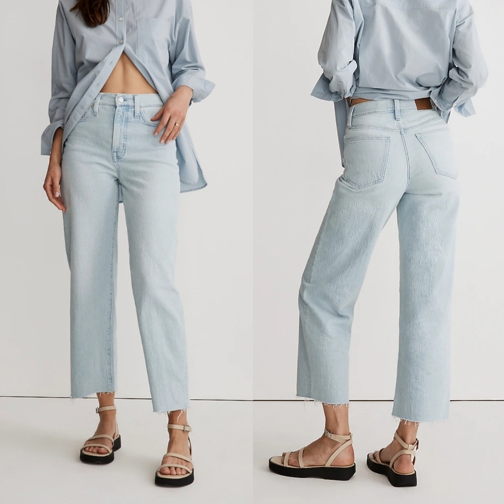 Madewell Curvy Perfect Vintage Wide-Leg Crop Jean Ward Wash 26